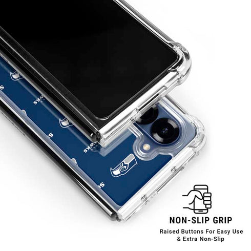 NFL Seattle Seahawks Blitz Series Galaxy Z Fold6 Clear Case