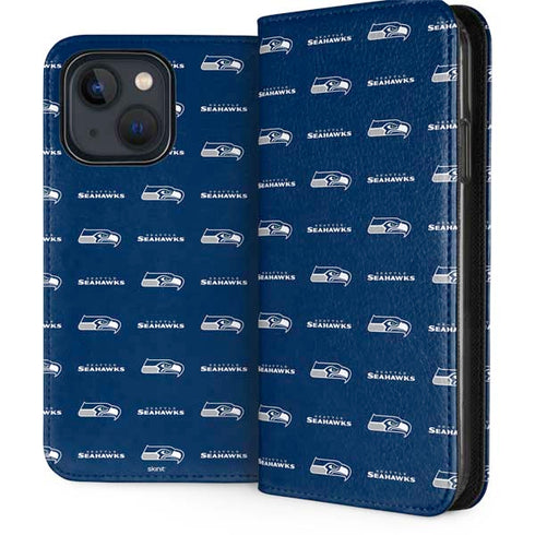 NFL Seattle Seahawks Blitz Series iPhone 15 Folio Case
