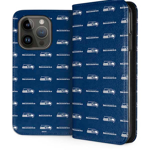 NFL Seattle Seahawks Blitz Series iPhone 15 Pro Folio Case