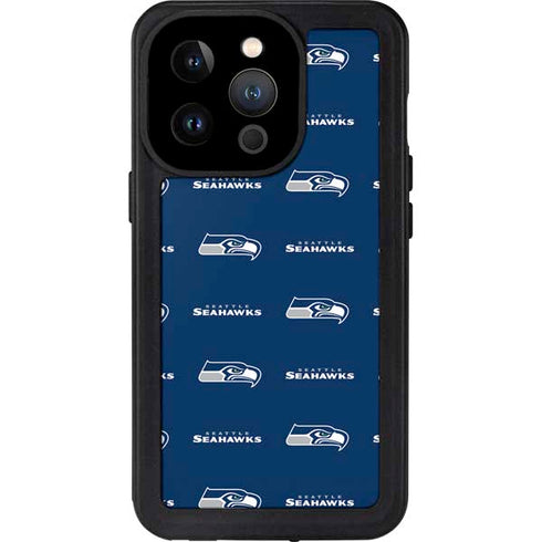 NFL Seattle Seahawks Blitz Series iPhone 15 Pro Waterproof Case