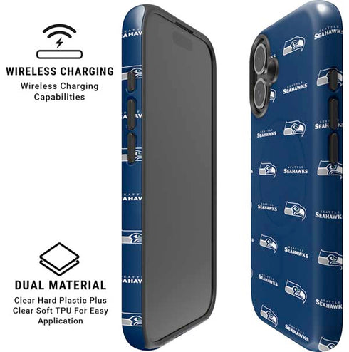 NFL Seattle Seahawks Blitz Series iPhone 16 Plus Magsafe Impact Case