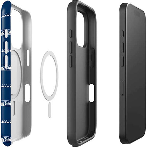 NFL Seattle Seahawks Blitz Series iPhone 16 Pro Magsafe Impact Case