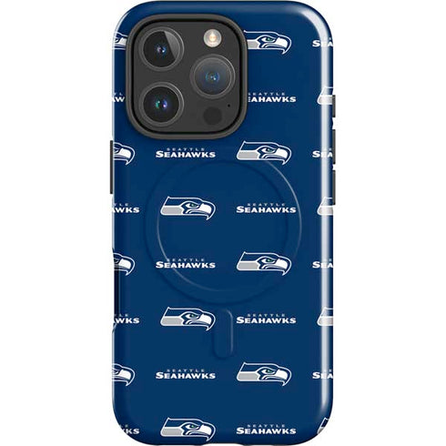 NFL Seattle Seahawks Blitz Series iPhone 16 Pro Max Magsafe Impact Case