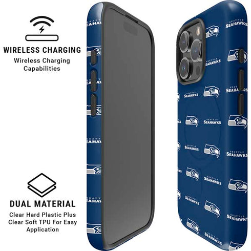 NFL Seattle Seahawks Blitz Series iPhone 16 Pro Max Magsafe Impact Case