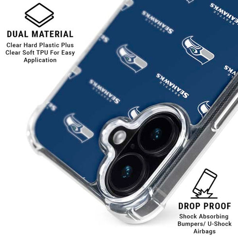 NFL Seattle Seahawks Blitz Series iPhone 17 Clear Case