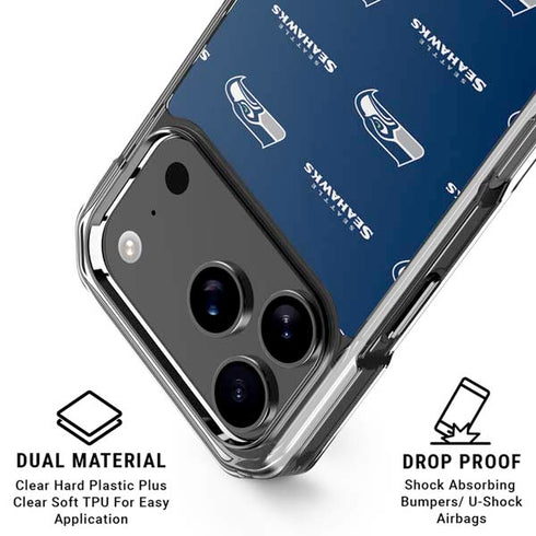 NFL Seattle Seahawks Blitz Series iPhone 18 Pro Clear Case