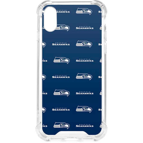 NFL Seattle Seahawks Blitz Series iPhone XS Clear Case