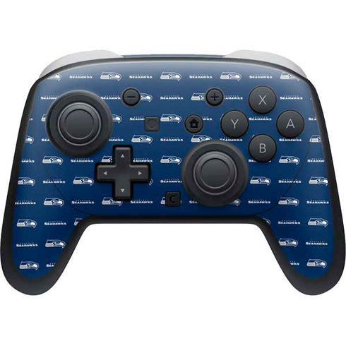 NFL Seattle Seahawks Blitz Series Nintendo Switch 2 (2025) Pro Controller Skin