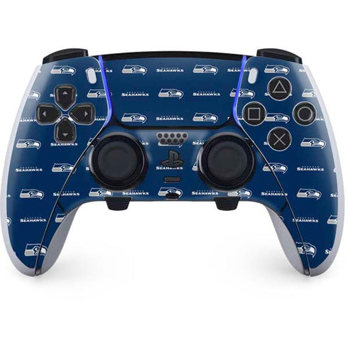 NFL Seattle Seahawks Blitz Series PS5 DualSense Edge Pro Controller Skin