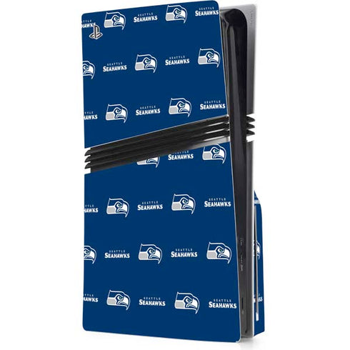 NFL Seattle Seahawks Blitz Series PS5 Pro Disk Console Skin