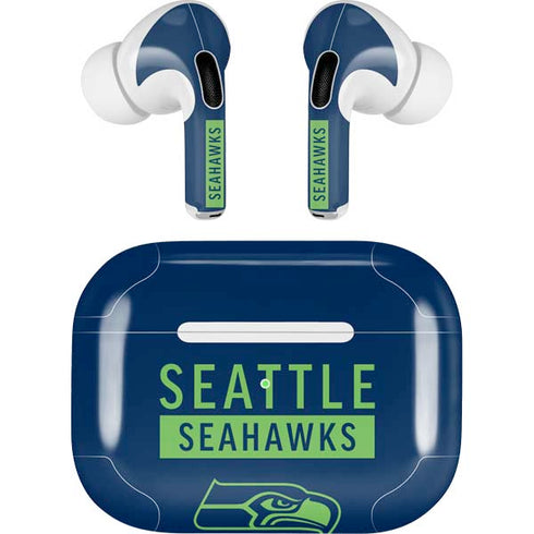 NFL Seattle Seahawks Blue Performance Series AirPods Skins