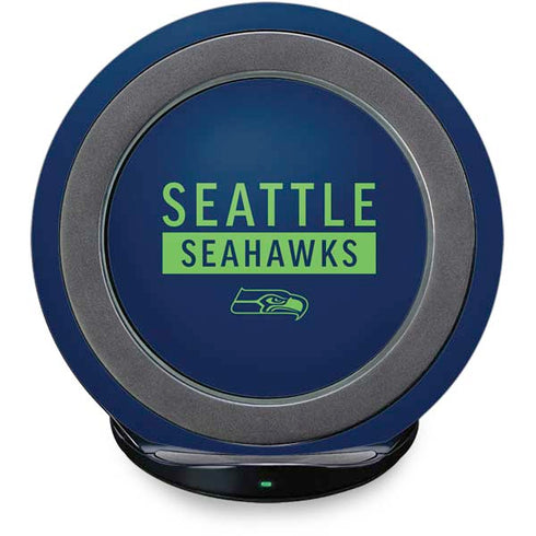 NFL Seattle Seahawks Blue Performance Series Fast Charge Wireless Charging Stand Skin