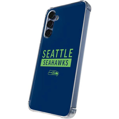 NFL Seattle Seahawks Blue Performance Series Galaxy A55 5G Clear Case