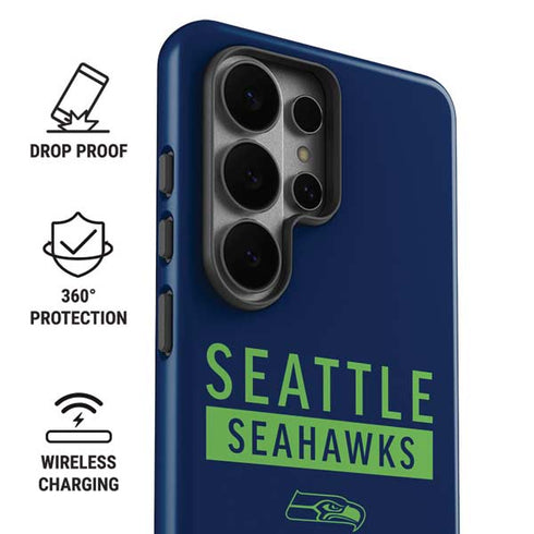 NFL Seattle Seahawks Blue Performance Series Galaxy S26 Ultra Impact Case