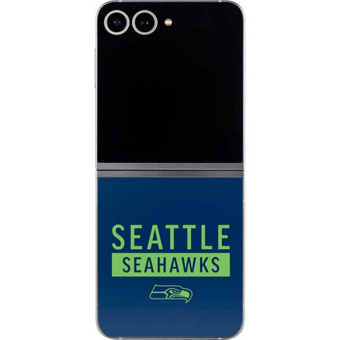 NFL Seattle Seahawks Blue Performance Series Galaxy Z Flip6 Skin