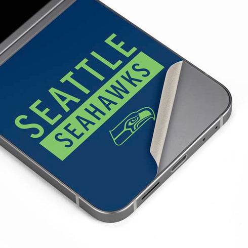 NFL Seattle Seahawks Blue Performance Series Galaxy Z Flip6 Skin