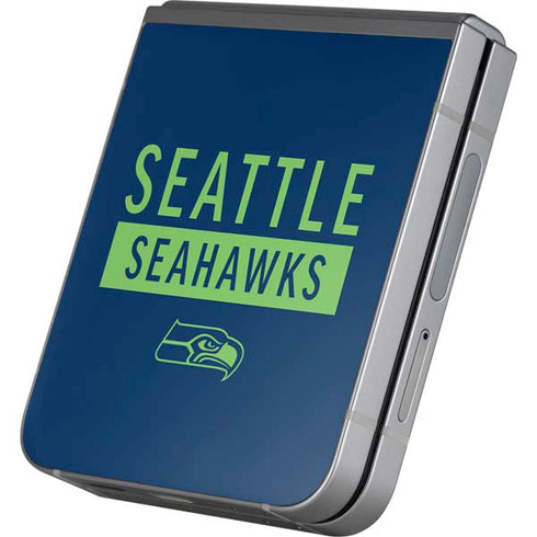 NFL Seattle Seahawks Blue Performance Series Galaxy Z Flip6 Skin