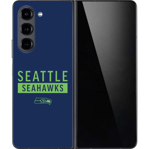 NFL Seattle Seahawks Blue Performance Series Galaxy Z Fold5 5G Skin