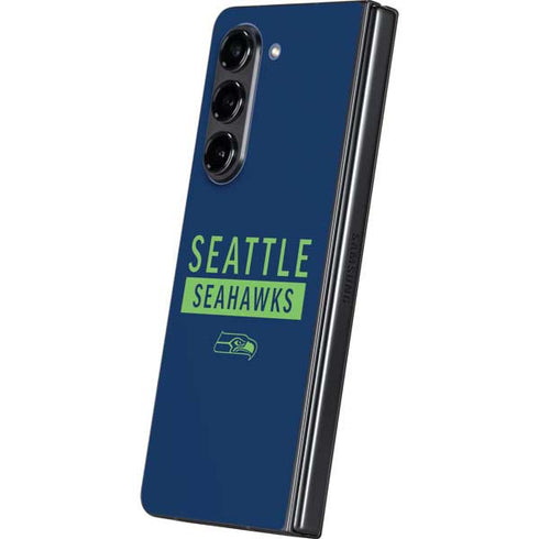 NFL Seattle Seahawks Blue Performance Series Galaxy Z Fold5 5G Skin