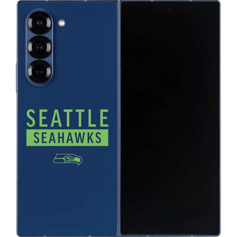 NFL Seattle Seahawks Blue Performance Series Galaxy Z Fold6 Skin