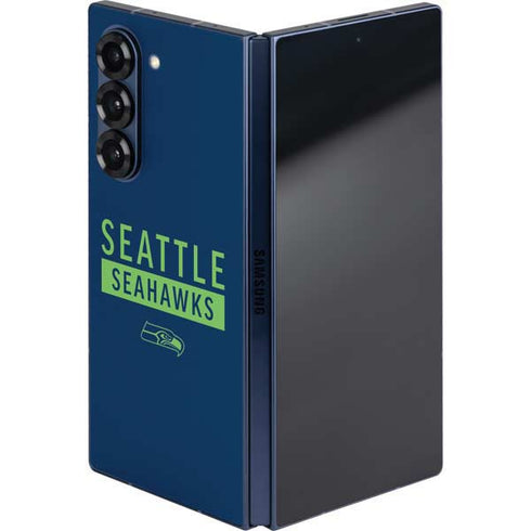 NFL Seattle Seahawks Blue Performance Series Galaxy Z Fold6 Skin