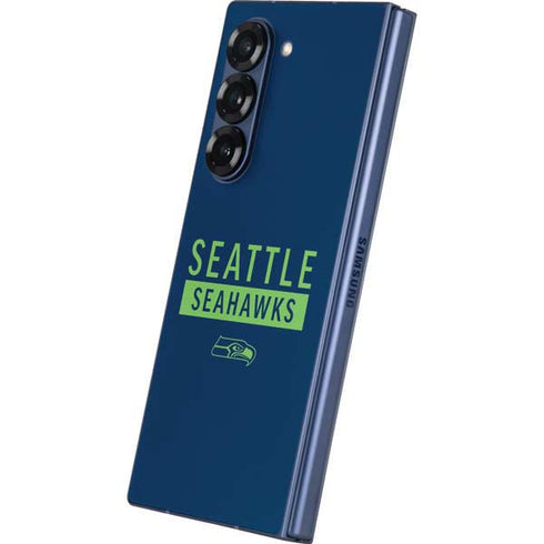 NFL Seattle Seahawks Blue Performance Series Galaxy Z Fold6 Skin