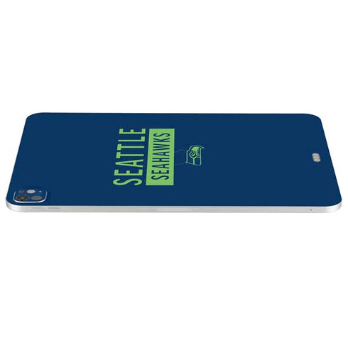 NFL Seattle Seahawks Blue Performance Series iPad Pro 13in M4 (2024) Skin