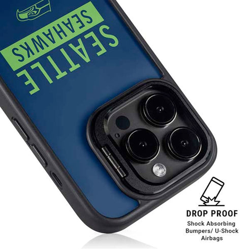 NFL Seattle Seahawks Blue Performance Series iPhone 13 Pro Kickstand Case