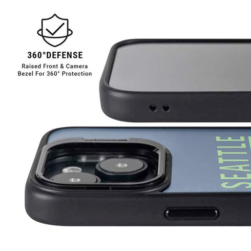 NFL Seattle Seahawks Blue Performance Series iPhone 14 Plus Kickstand Case
