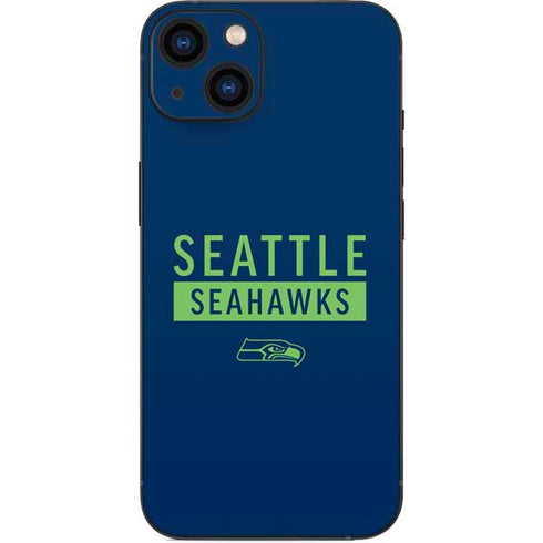 NFL Seattle Seahawks Blue Performance Series iPhone Skins