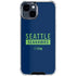 NFL Seattle Seahawks Blue Performance Series iPhone 15 Clear Case