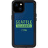 NFL Seattle Seahawks Blue Performance Series iPhone 15 Plus Waterproof Case