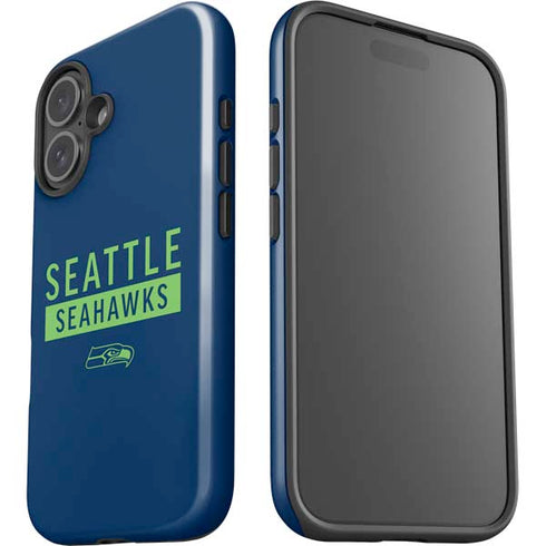 NFL Seattle Seahawks Blue Performance Series iPhone 16 Impact Case