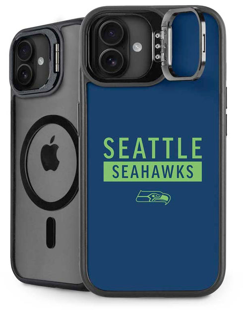 NFL Seattle Seahawks Blue Performance Series iPhone 16 Kickstand Case