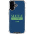 NFL Seattle Seahawks Blue Performance Series iPhone 16 Plus Clear Case