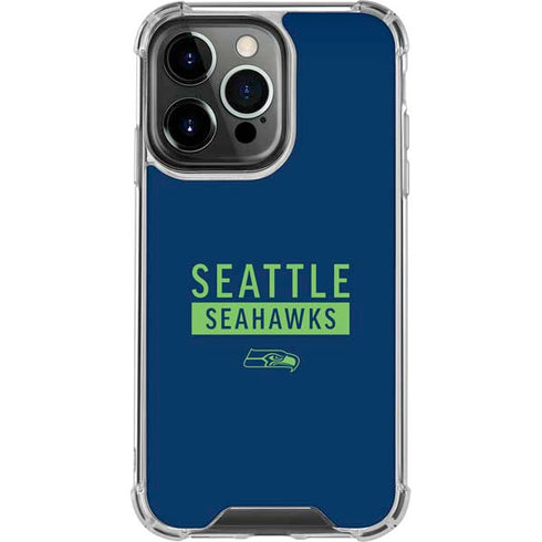 NFL Seattle Seahawks Blue Performance Series iPhone 16 Pro Clear Case