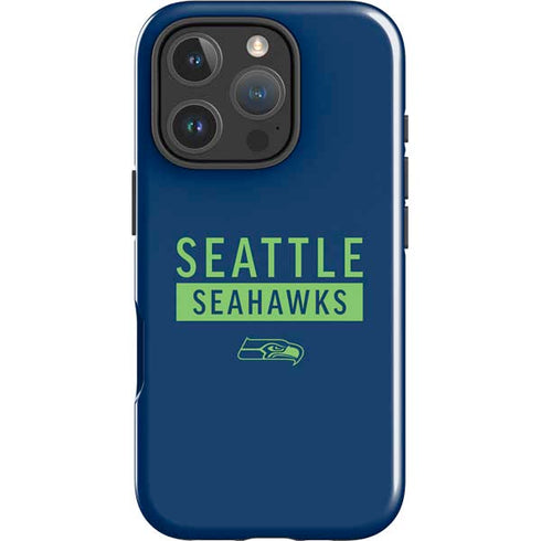 NFL Seattle Seahawks Blue Performance Series iPhone 16 Pro Impact Case