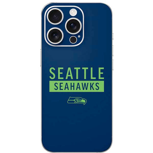 NFL Seattle Seahawks Blue Performance Series iPhone 16 Pro Skin