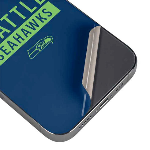 NFL Seattle Seahawks Blue Performance Series iPhone 16 Pro Skin