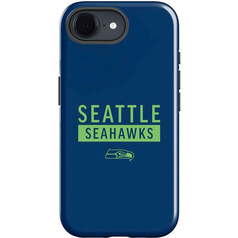 NFL Seattle Seahawks Blue Performance Series iPhone 16e Impact Case