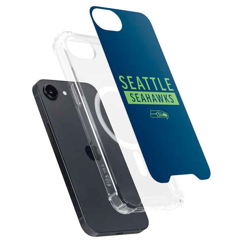 NFL Seattle Seahawks Blue Performance Series iPhone 16e MagSafe Case