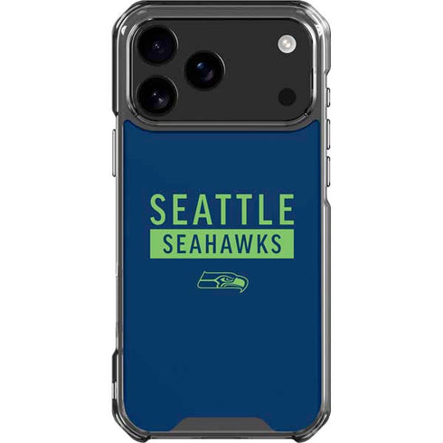 NFL Seattle Seahawks Blue Performance Series iPhone 18 Pro Max Clear Case