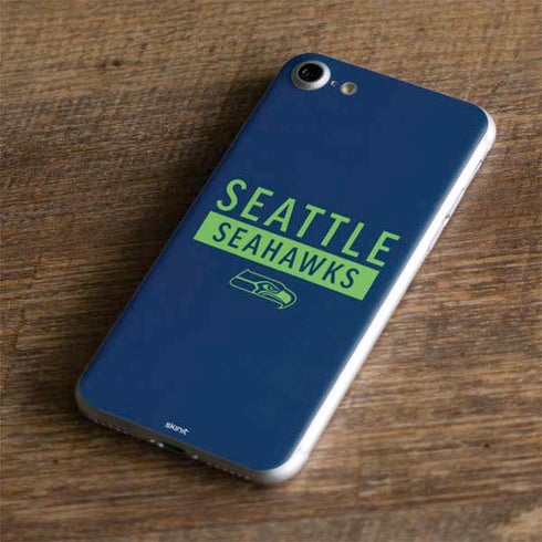 NFL Seattle Seahawks Blue Performance Series iPhone 8 Skin
