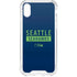 NFL Seattle Seahawks Blue Performance Series iPhone XS Clear Case