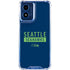 NFL Seattle Seahawks Blue Performance Series Moto G 5G (2024) Clear Case
