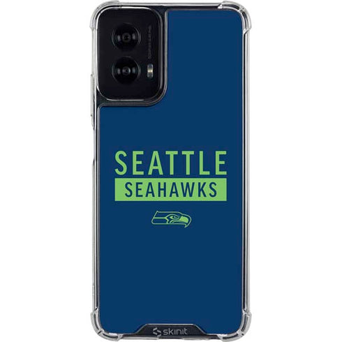 NFL Seattle Seahawks Blue Performance Series Moto G Power 5G (2024) Clear Case