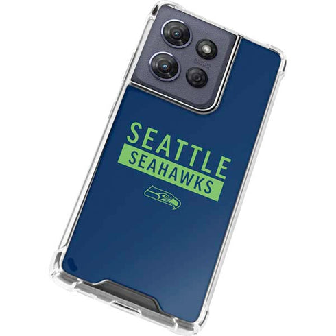 NFL Seattle Seahawks Blue Performance Series Moto G Power 5G (2025) Clear Case