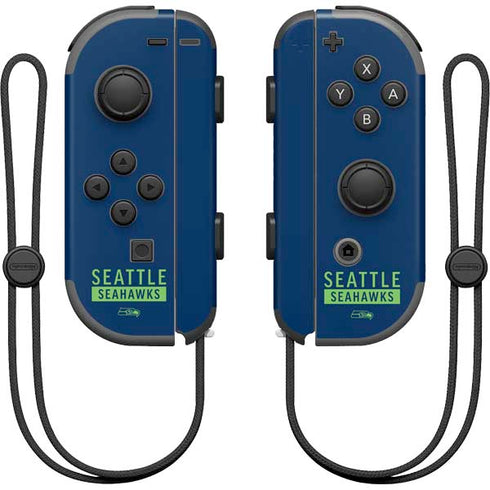 NFL Seattle Seahawks Blue Performance Series Nintendo Skins