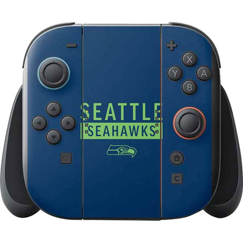 NFL Seattle Seahawks Blue Performance Series Nintendo Switch 2 (2025) with Joy-Con Skin
