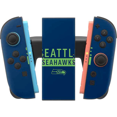 NFL Seattle Seahawks Blue Performance Series Nintendo Switch 2 (2025) Joy-Con Controller Skin